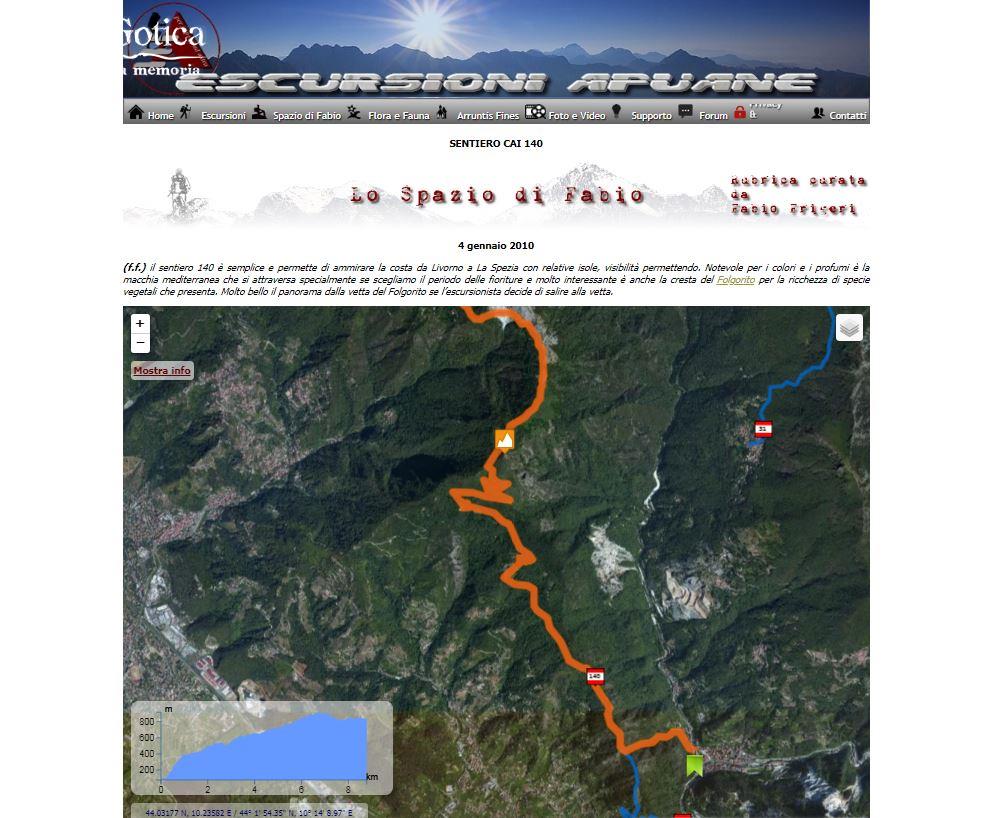Sentiero 140: La Linea Gotica del Monte Folgorito